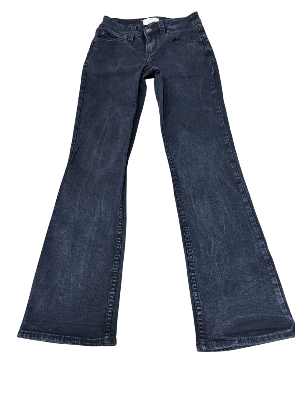 Shyanne Western Flare Wide Leg Jeans Black  Bootcut Y2K Cowgirl 28S NWOT